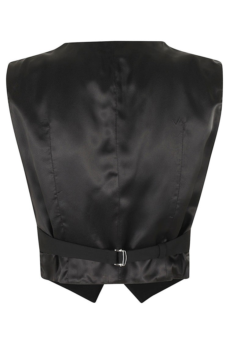 Erika Cavallini Sabrina Cropped Black Gilet