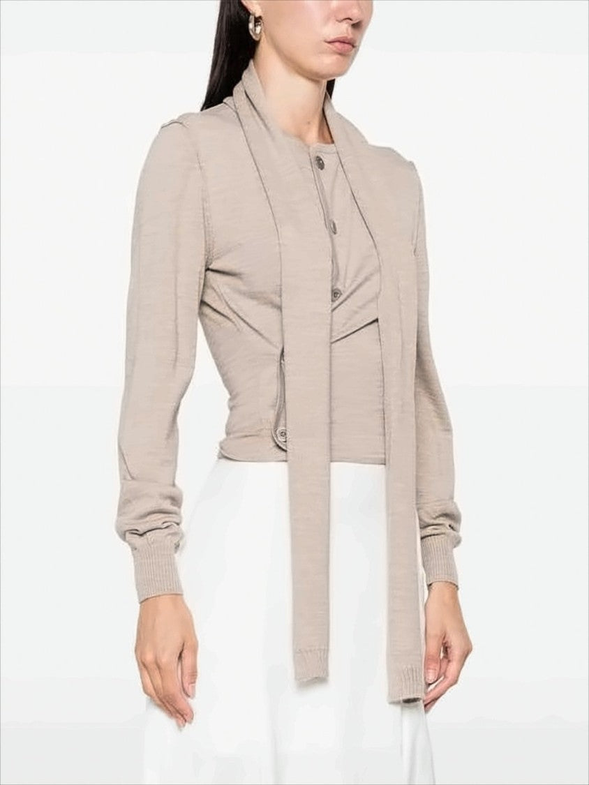 Lemaire Cropped Cardigan With Button Closure