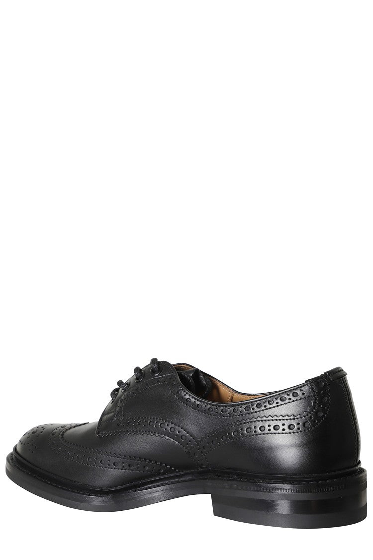 Tricker's Black Wingtip Bourton Leather Brogues