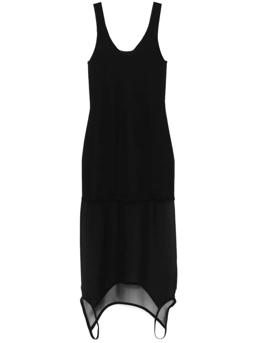 Fendi Asymmetrical Hem Knit Dress