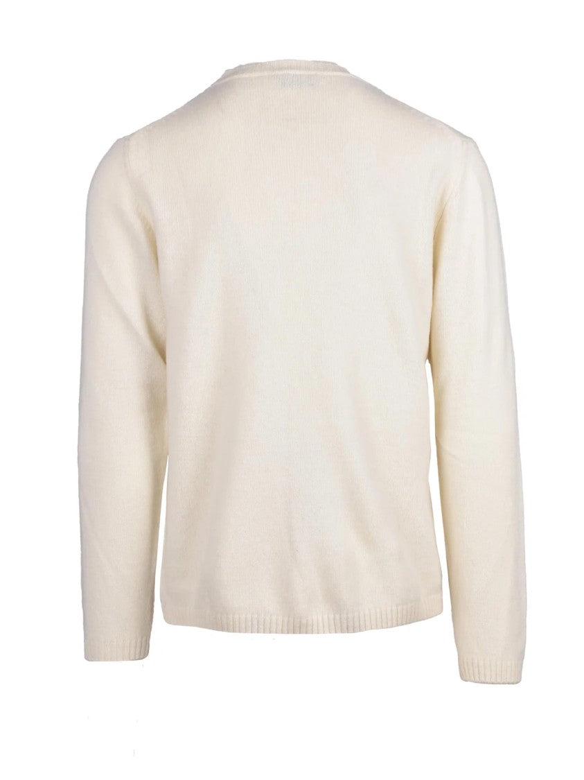 Daniele Fiesoli Crew Neck Pullover In Extrafine Merino Wool