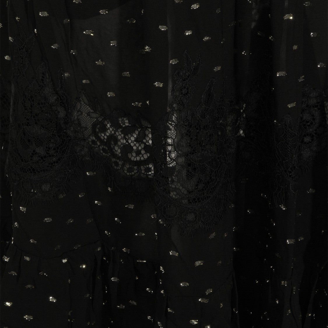 Self-Portrait Black Viscose Skirt