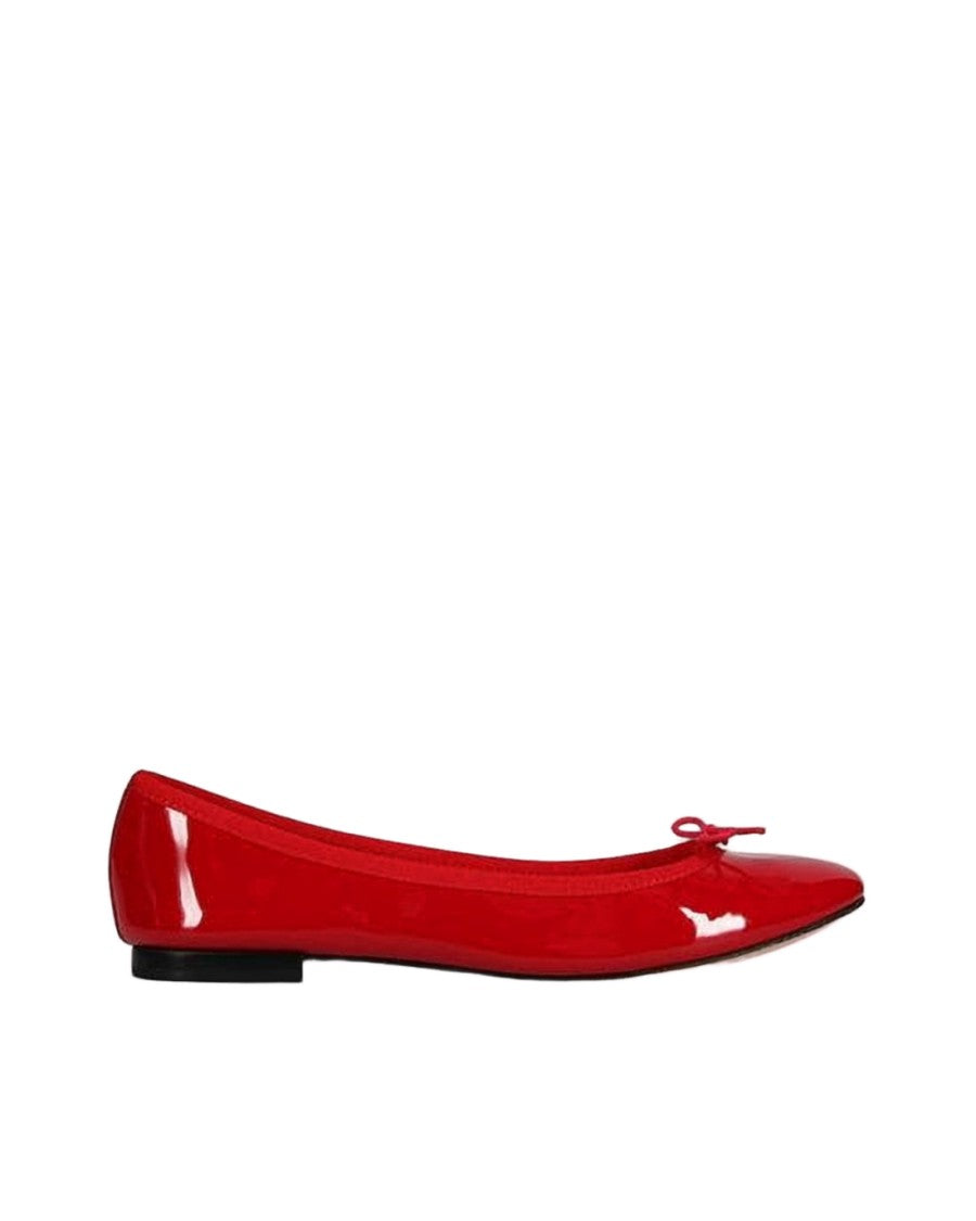 Repetto Glossy Red Leather Ballet Flats