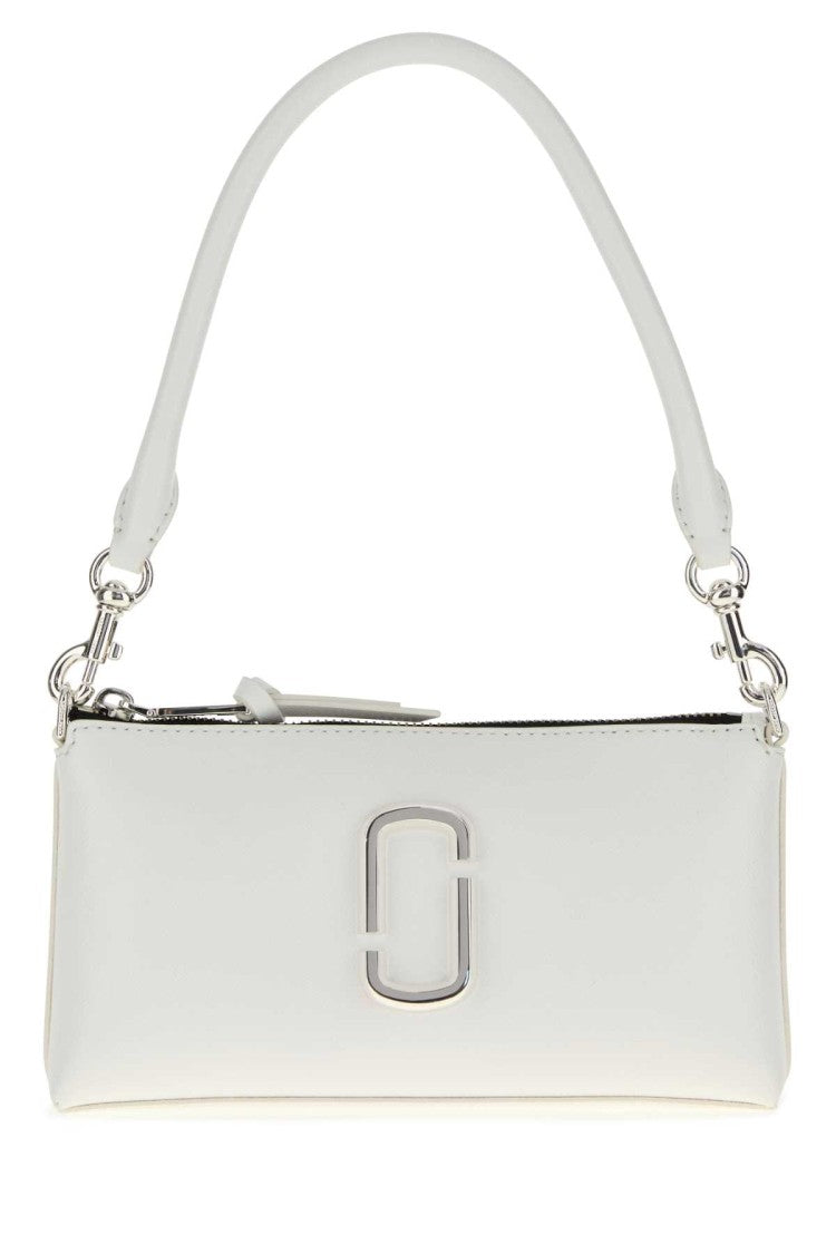 Marc Jacobs White Canvas Snapshot Shoulder Bag