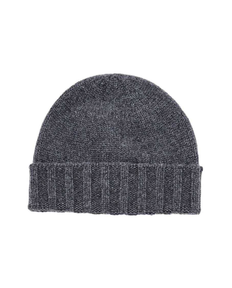 Drumohr Textured Wool Beanie With Ribbed Cuff