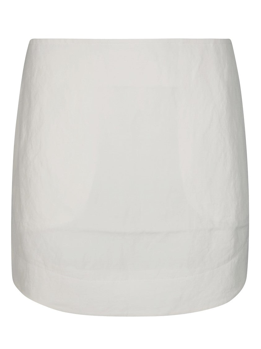 J. W. Anderson Curved Hem White Mini Skirt