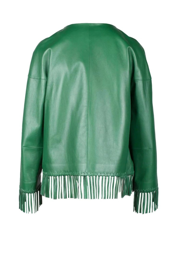 Desa 1972 Leather Jacket - Green