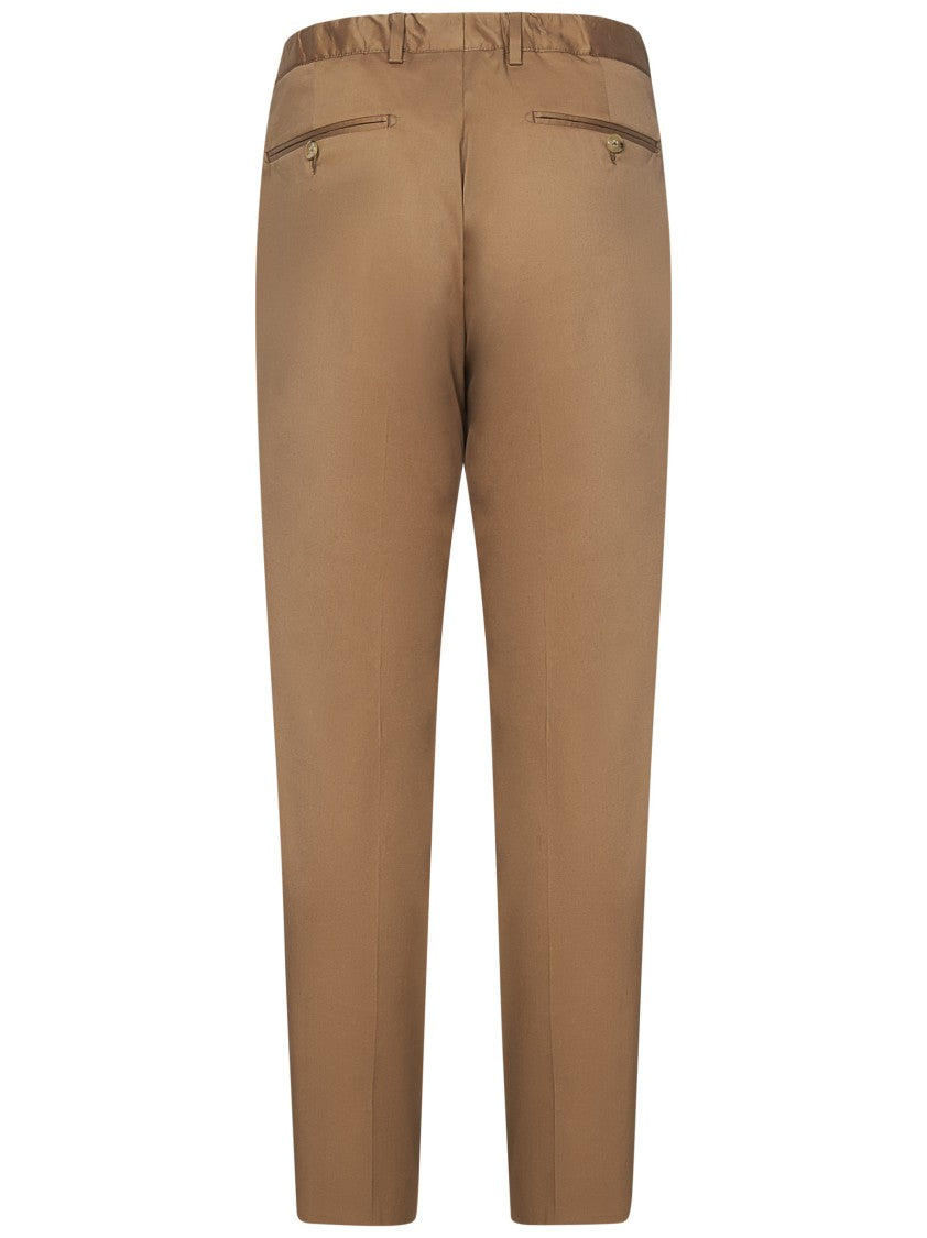 Franzese Collection Beige Straight-Leg Trousers
