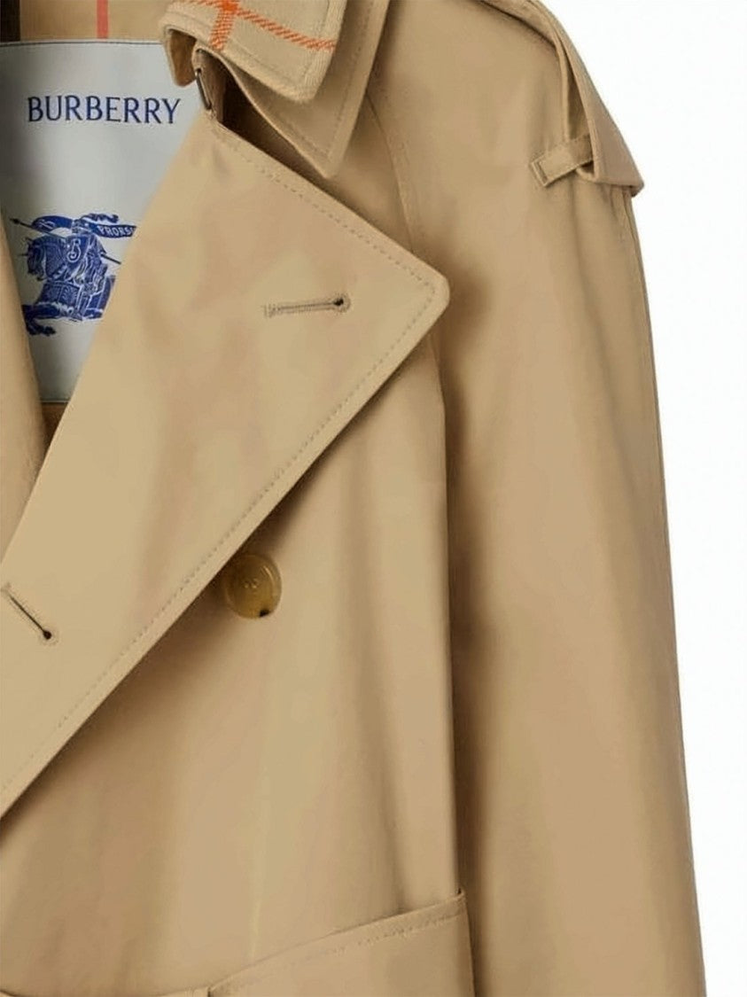 Burberry Double-Breasted Cotton Gabardine Trench Coat