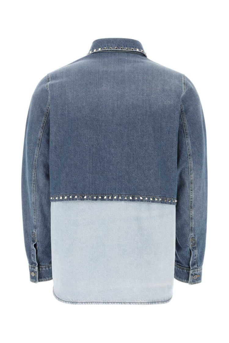 Valentino Garavani Classic Denim Shirt With Decorative Studs