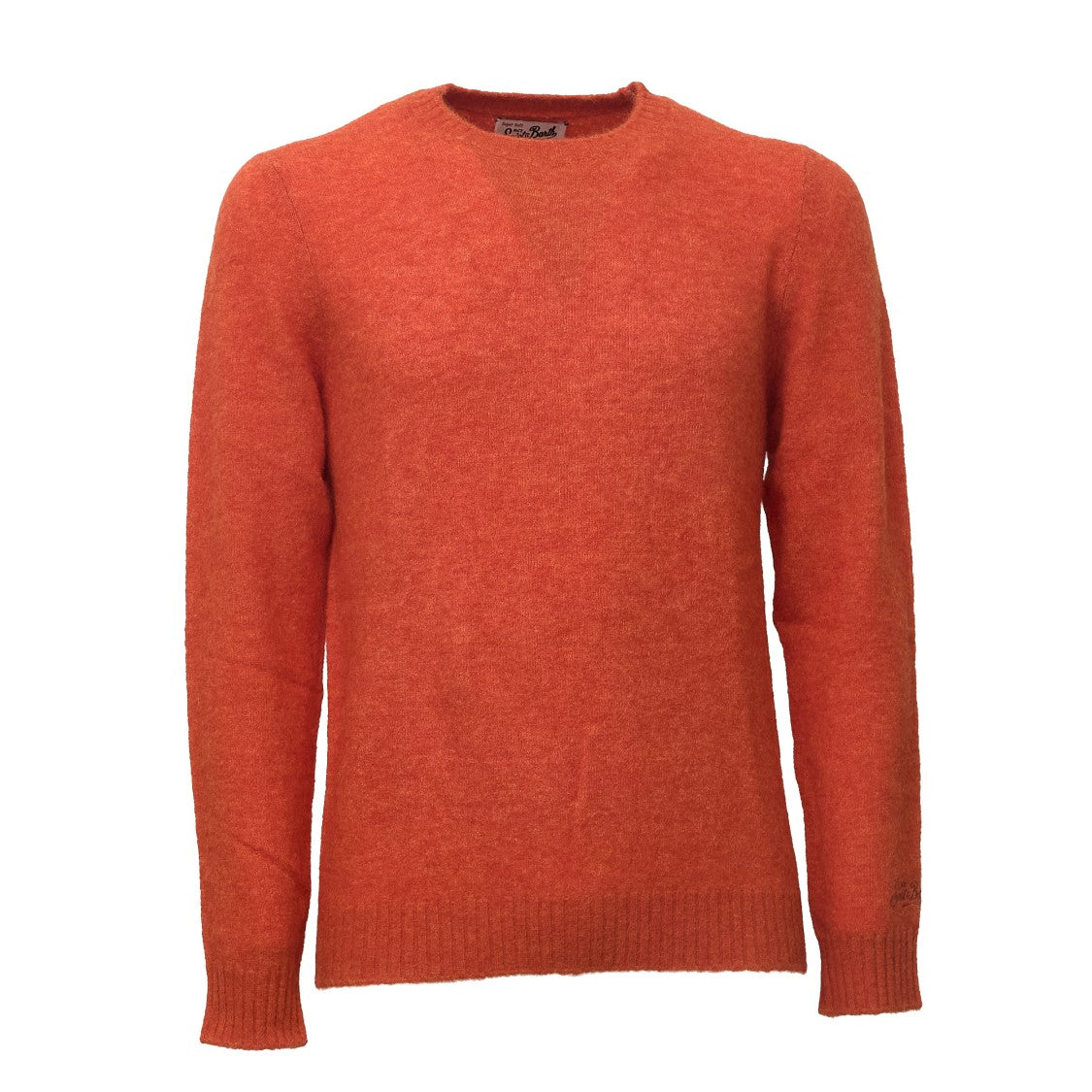 Mc2 Saint Barth Regent Braid Stretch Alpaca Crewneck Sweater