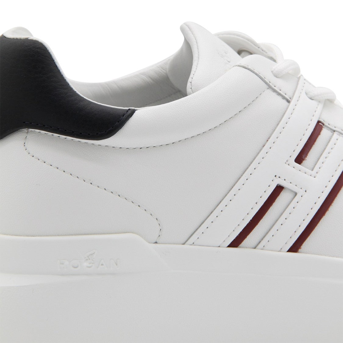 Hogan White Leather H580 Sneakers