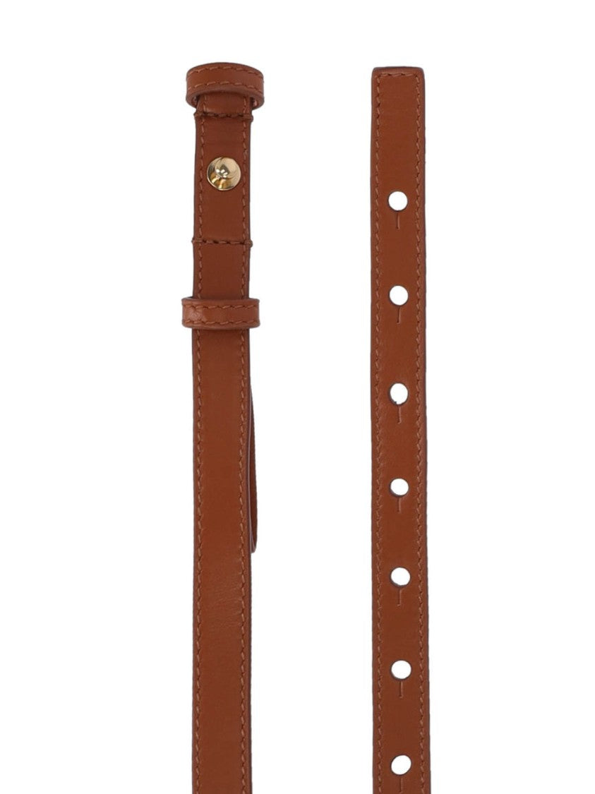 Chloé Thin "Iconic" Belt – Brown