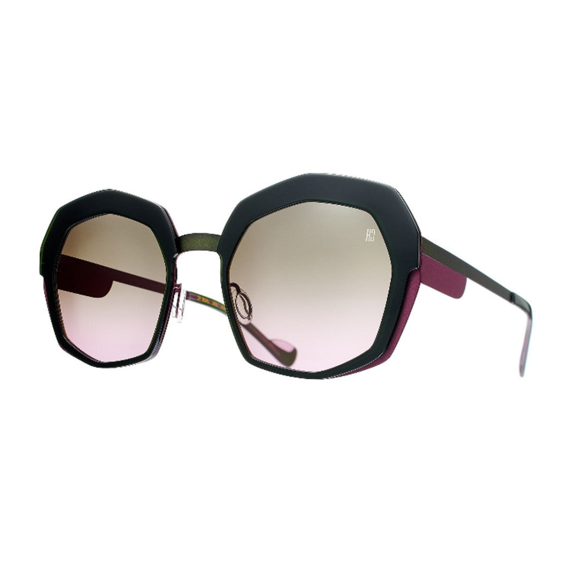 Caroline Abram Verde Jade-C Metal Sunglasses