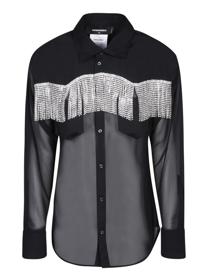 Dsquared2 Oversized Sheer Shirt