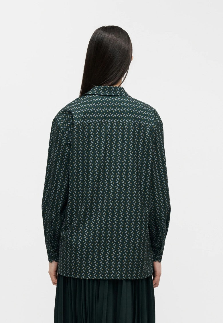 Lacoste Boxy-Fit Concealed Placket Long-Sleeve Shirt