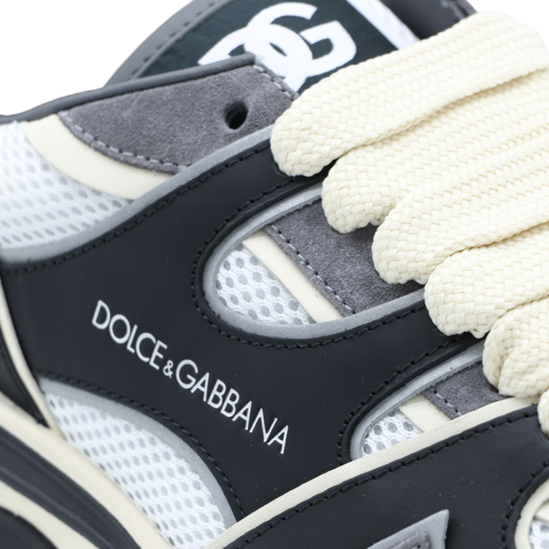 Dolce & Gabbana Layered Design Sculpted Sole Chunky Sneakers