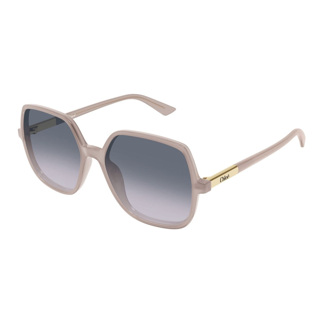 Chloé Oversized Square Sunglasses In Muted Beige