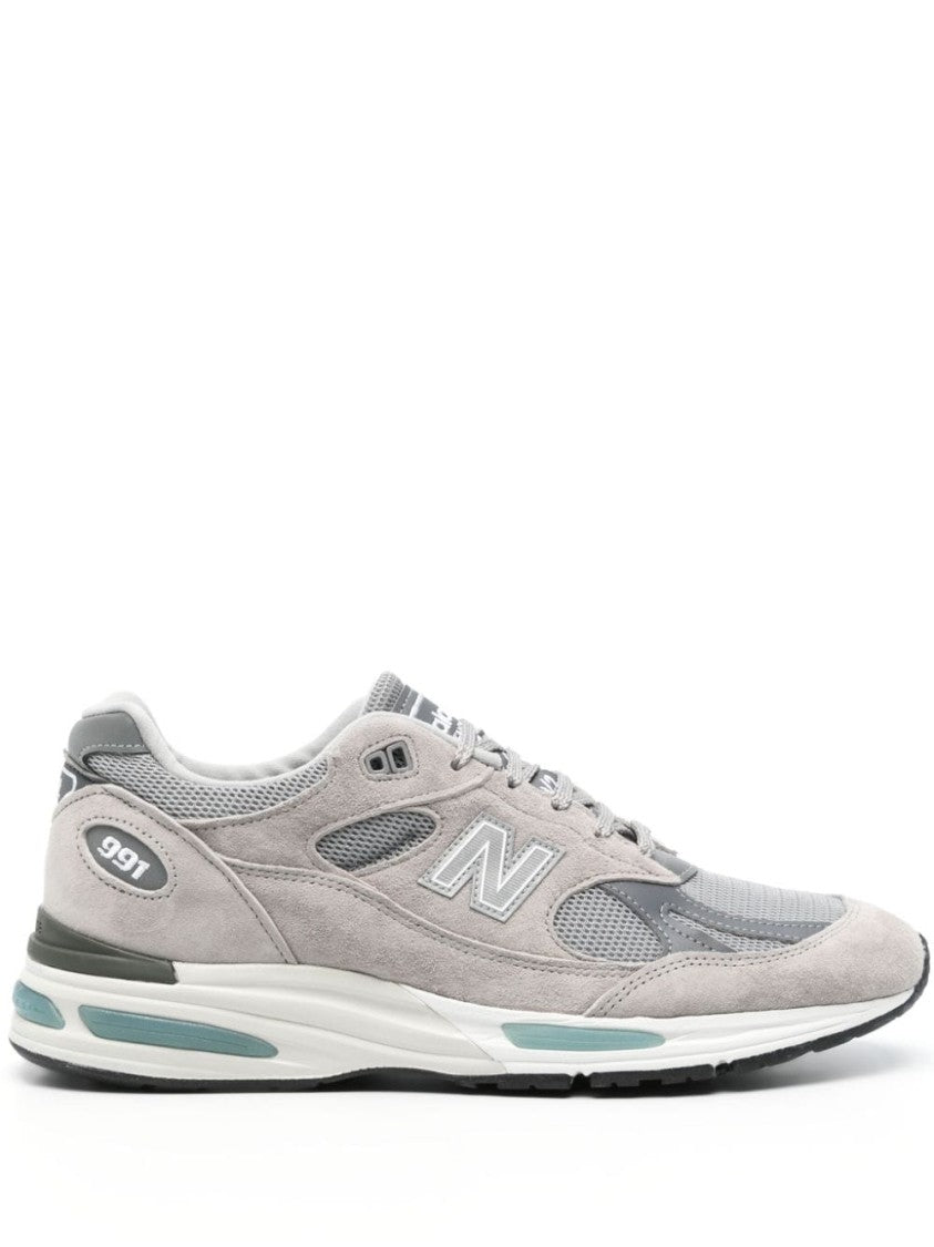 New Balance Versatile Grey Sneakers With Suede