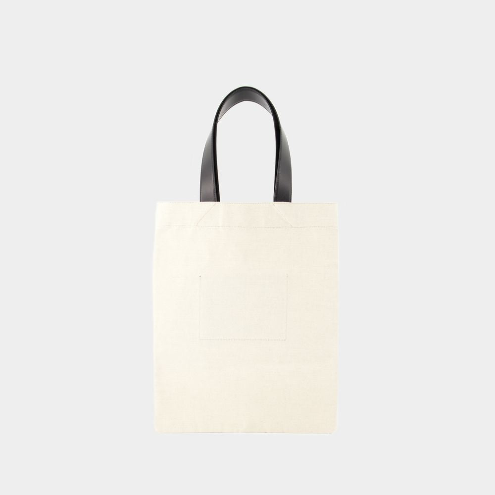 Jil Sander Book Tote Bag - Cotton - Beige