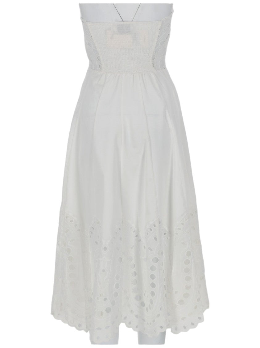 Charo Ruiz Ibiza Strapless Eyelet Embroidery Marlin Dress