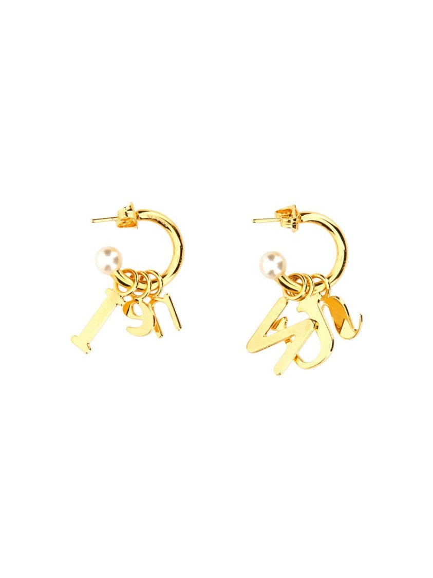 Sunnei Lettering Logo Dangle Earrings