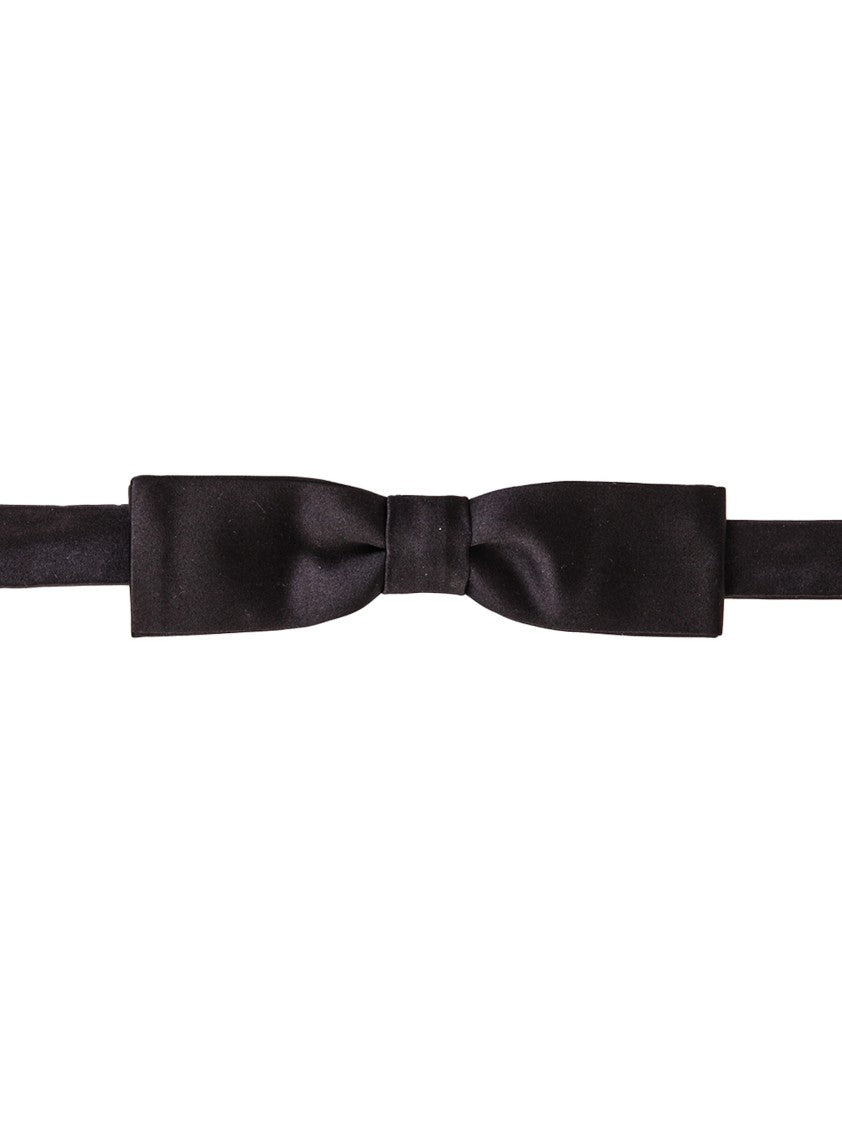 Dsquared2 Black Papillon In Silk Tie