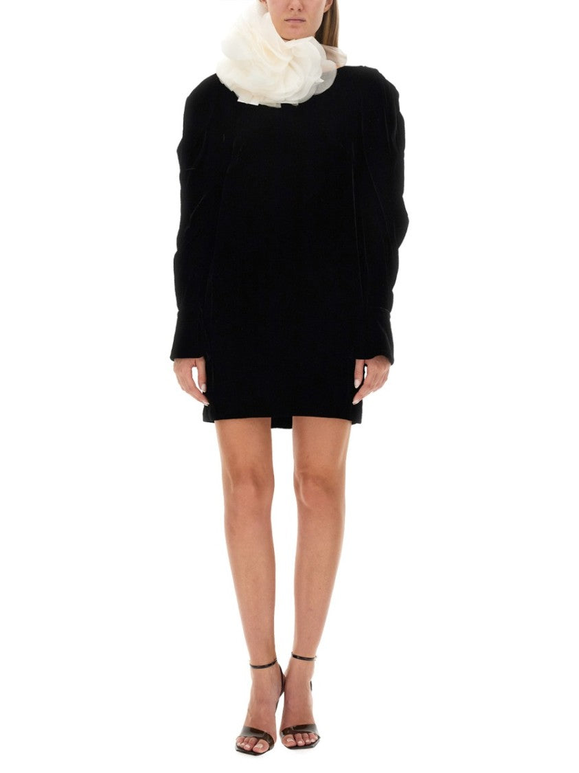 Nina Ricci Slim Fit Mini Dress With Voluminous Sleeves