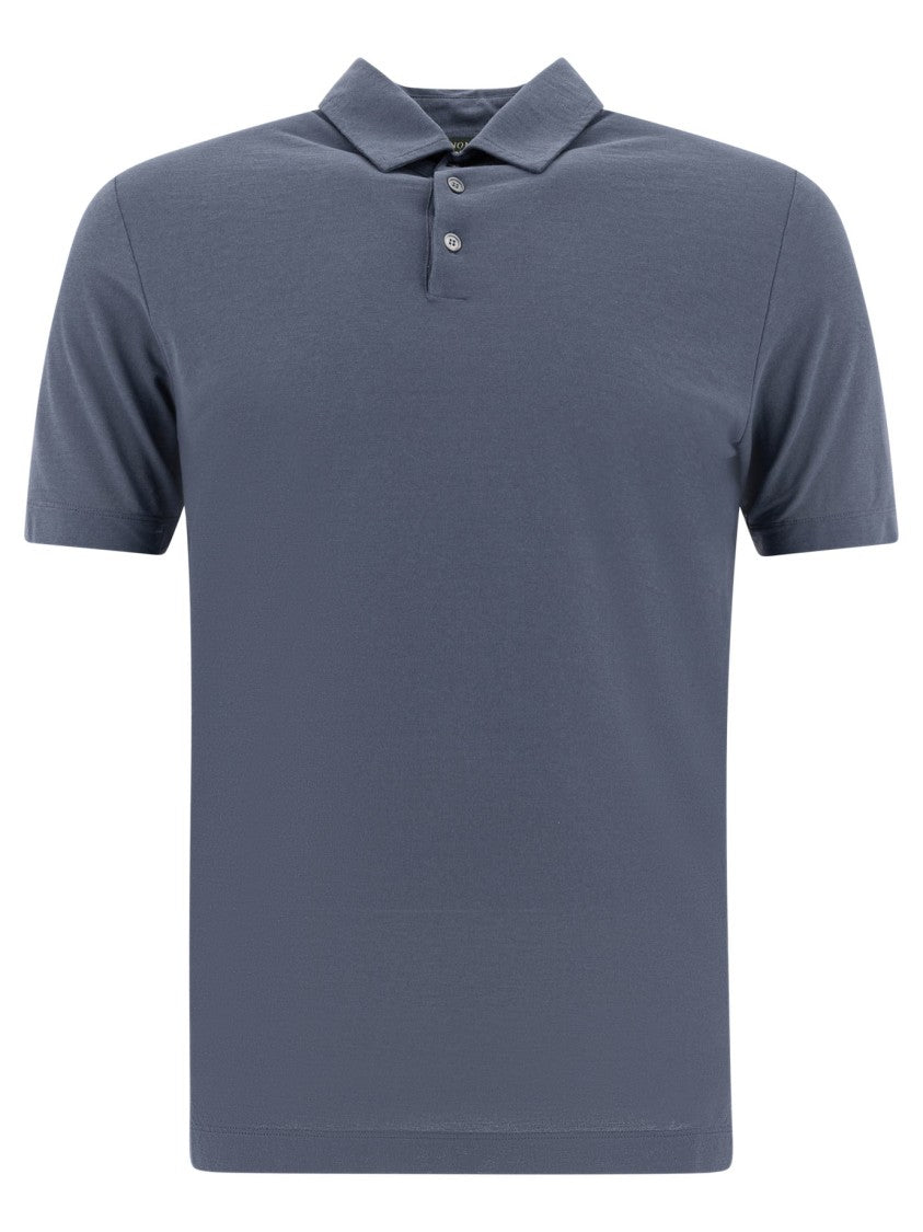 Zanone Light Blue Polo Shirt