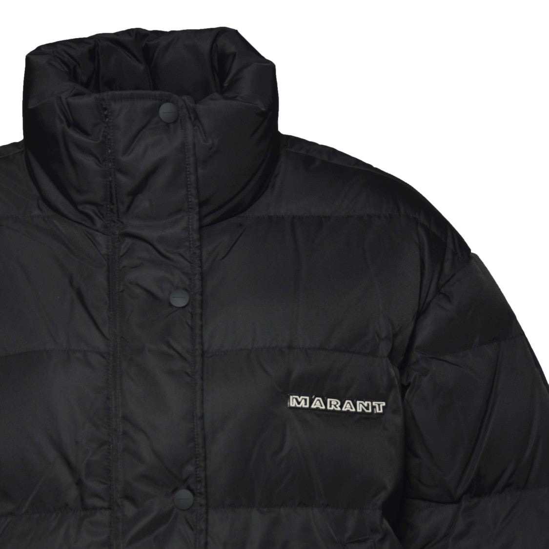 Isabel Marant Étoile Black Nylon Belize Puffer Jacket