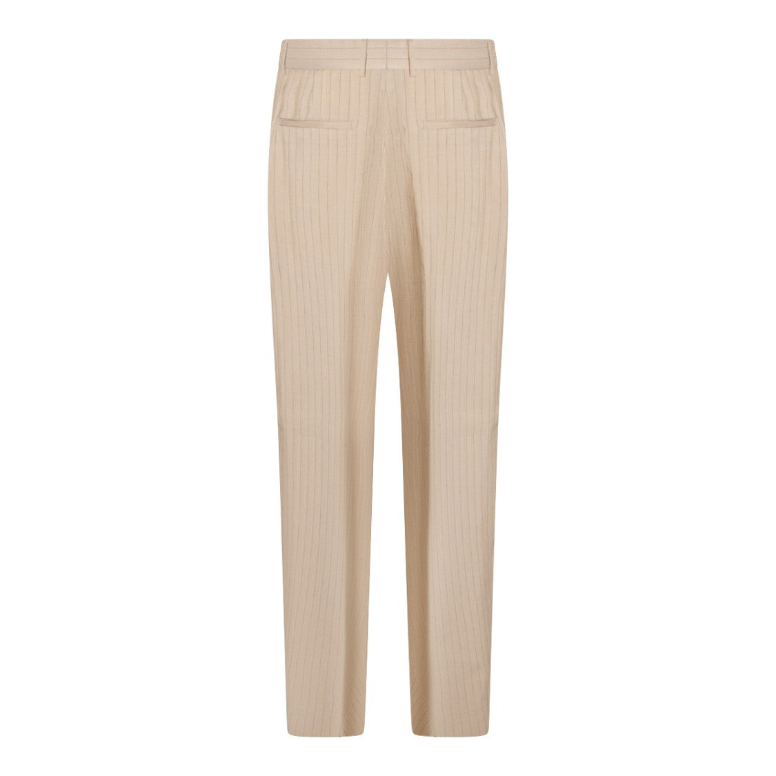 Amiri Slim Fit Tailored Trousers With Pinstripe Detail