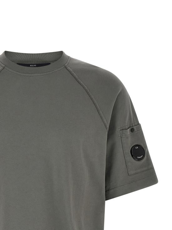 C.P. Company Boxy-Fit Short-Sleeve T-Shirt With Raglan Sleeves And Patch Pocket