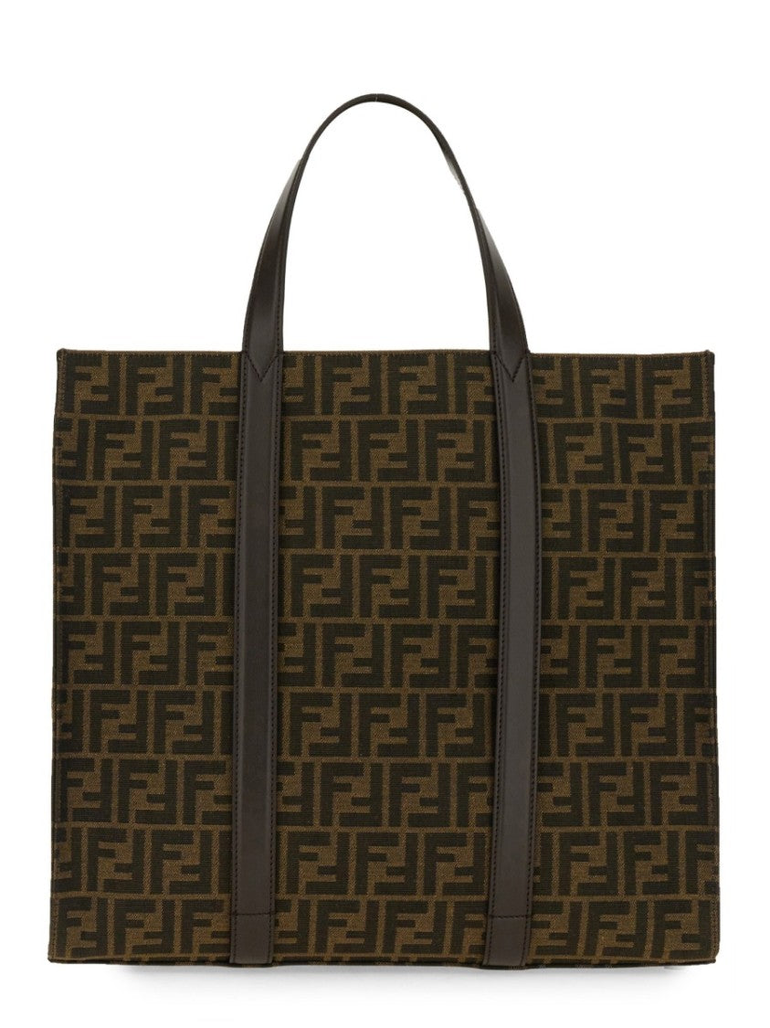 Fendi Jacquard Fabric Tote Bag