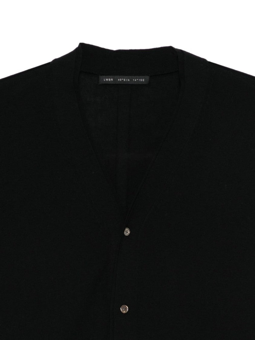 Low Brand Double-Collar Extra-Fine Merino Wool Cardigan