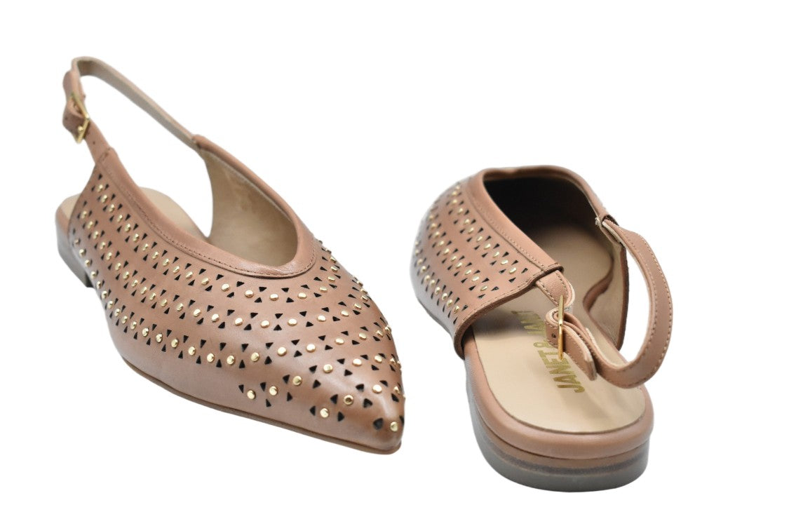 Janet & Janet Brown Laced Comfort Versatile Low Shoes