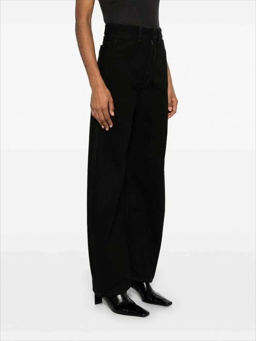 Lemaire Wide-Leg High-Waisted Denim Pants With Classic Five-Pocket Design
