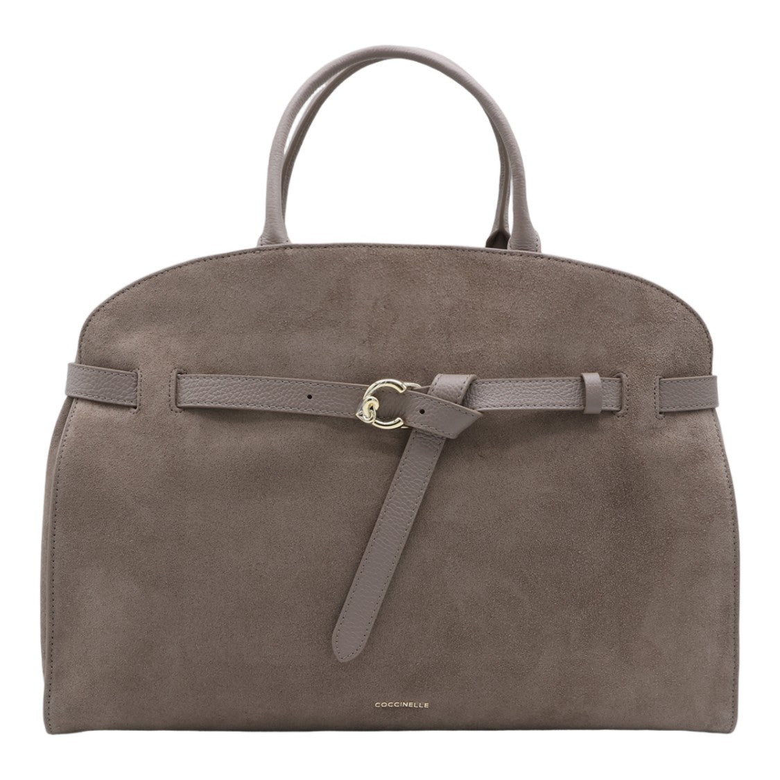 Coccinelle Structured Suede Handbag With Detachable Strap