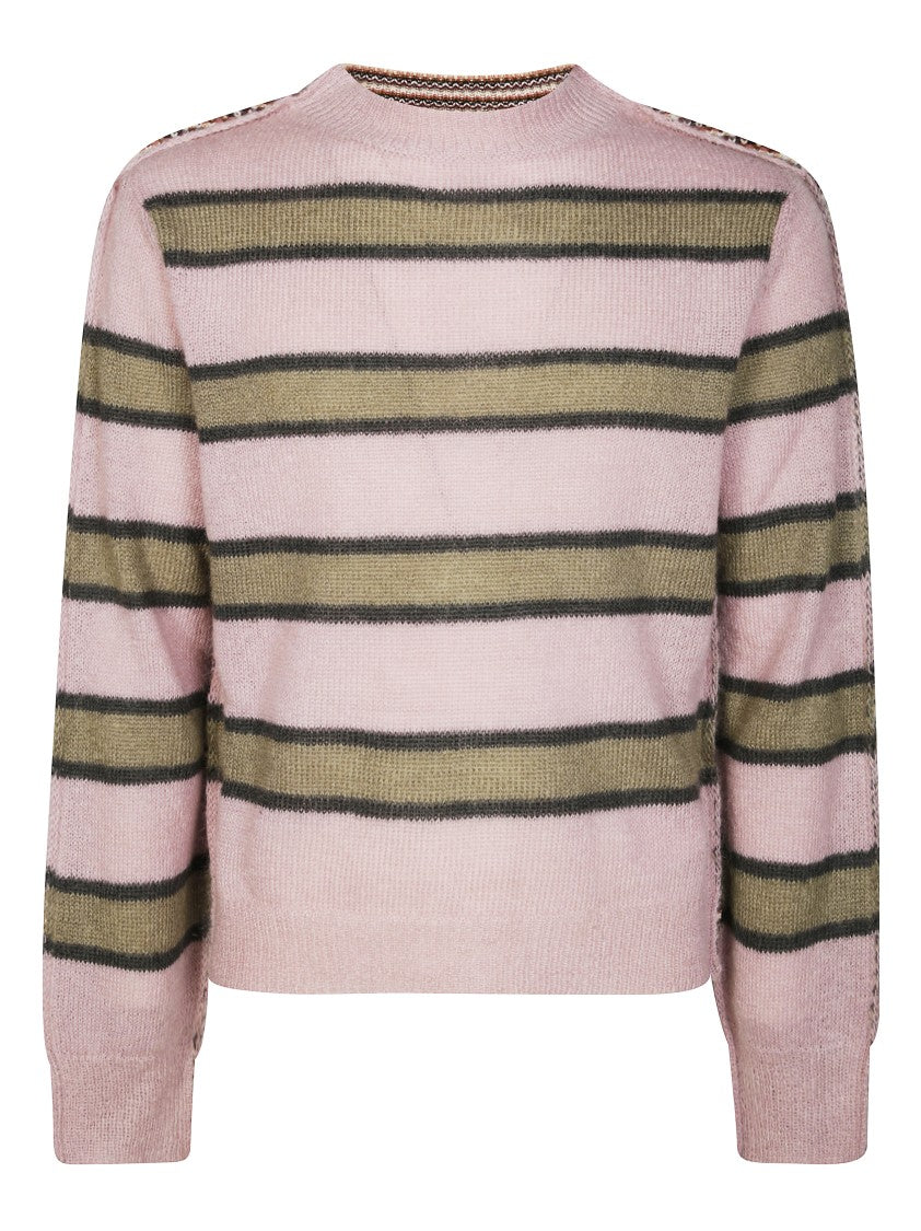 Marni Relaxed Fit Striped Knit Sweater
