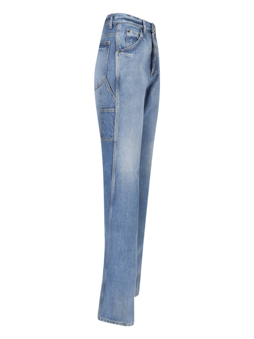 Maison Margiela Classic Blue Jeans With Straight-Leg Cut