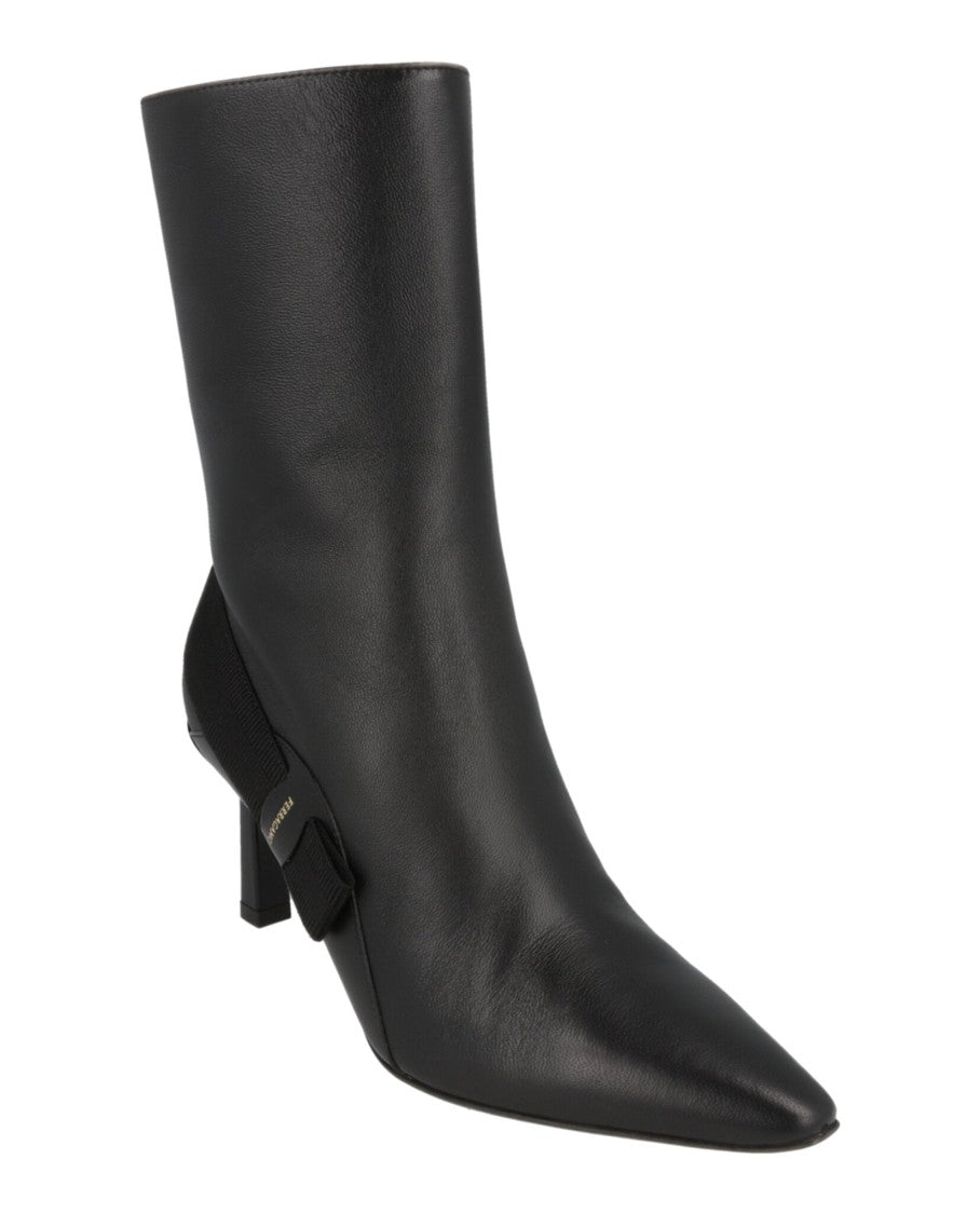 Ferragamo Virgilia Leather Booties