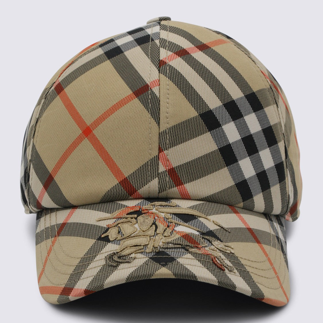 Burberry Beige Logo-Detail Hat
