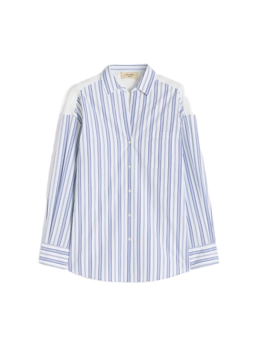 Max Mara Long-Sleeved Button-Up Shirt With Floral Embroidery