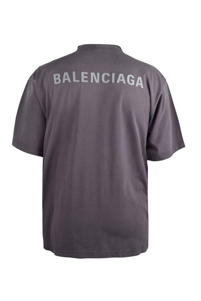 Balenciaga Purple Cotton T-Shirt