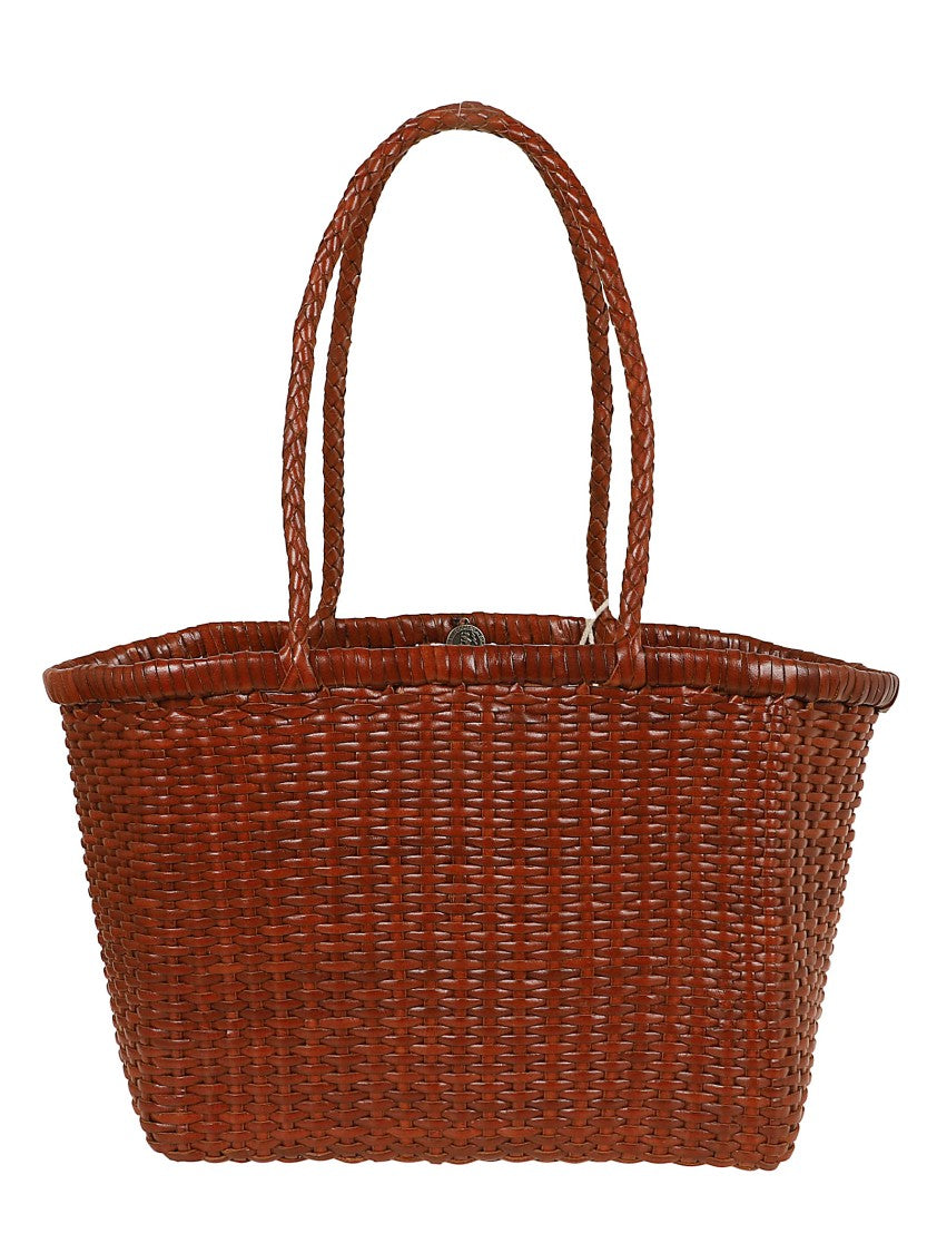 Dragon Compact Hand-Woven Calfskin Basket Tote