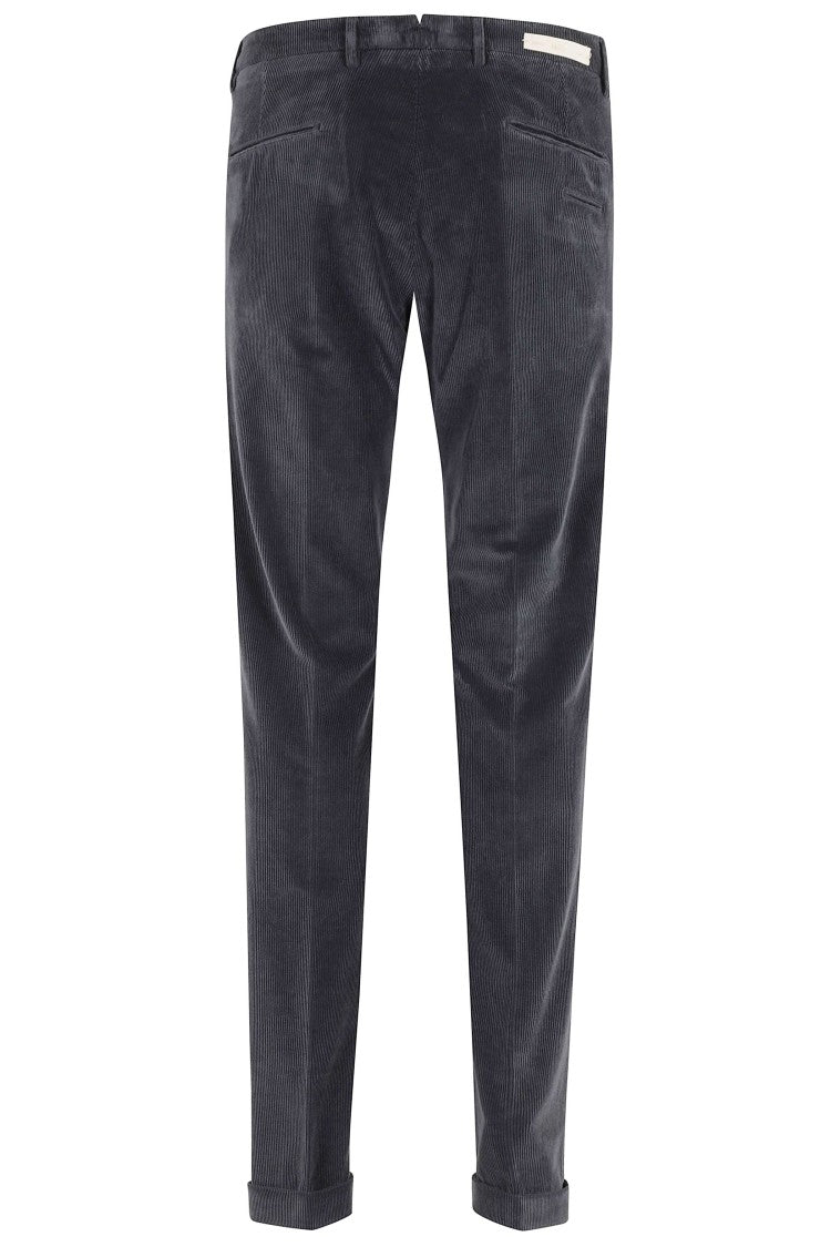 Briglia Anthracite 1000R Tencel Velvet Straight-Leg Pants