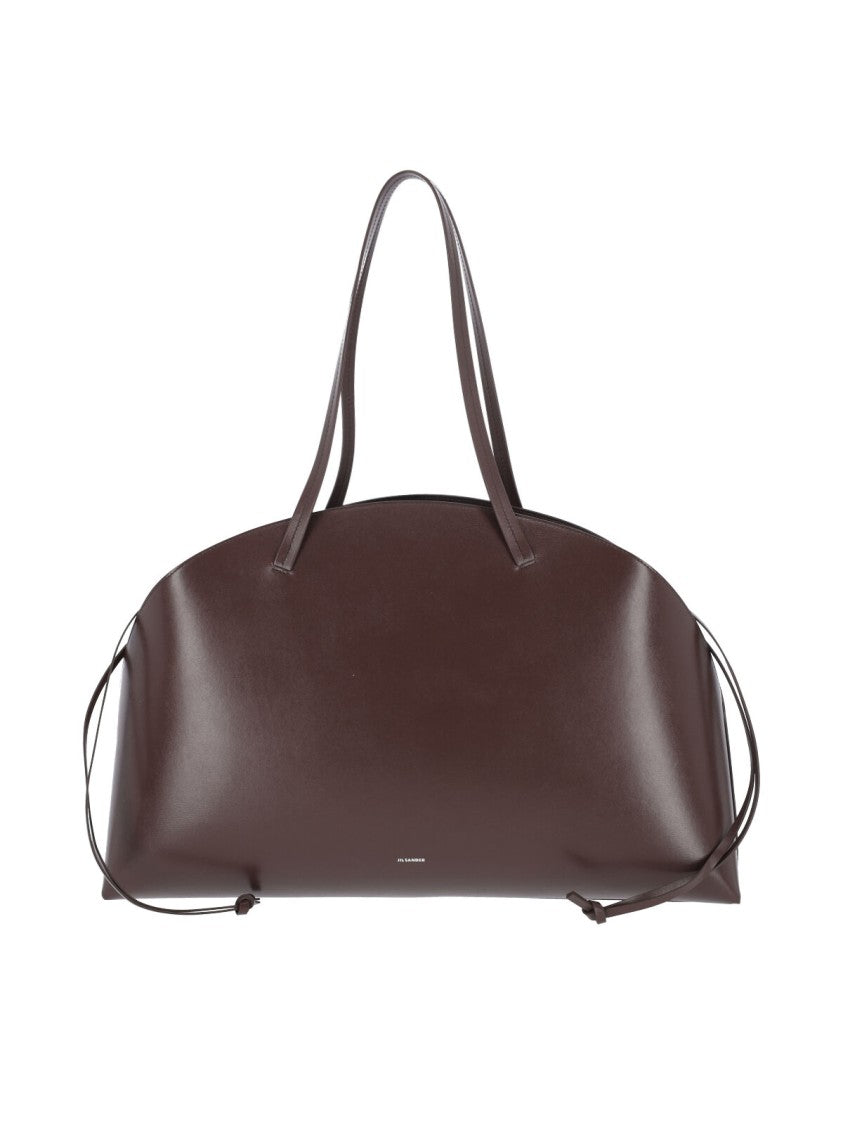 Jil Sander Curve Shoulder' Large Bag – Brown