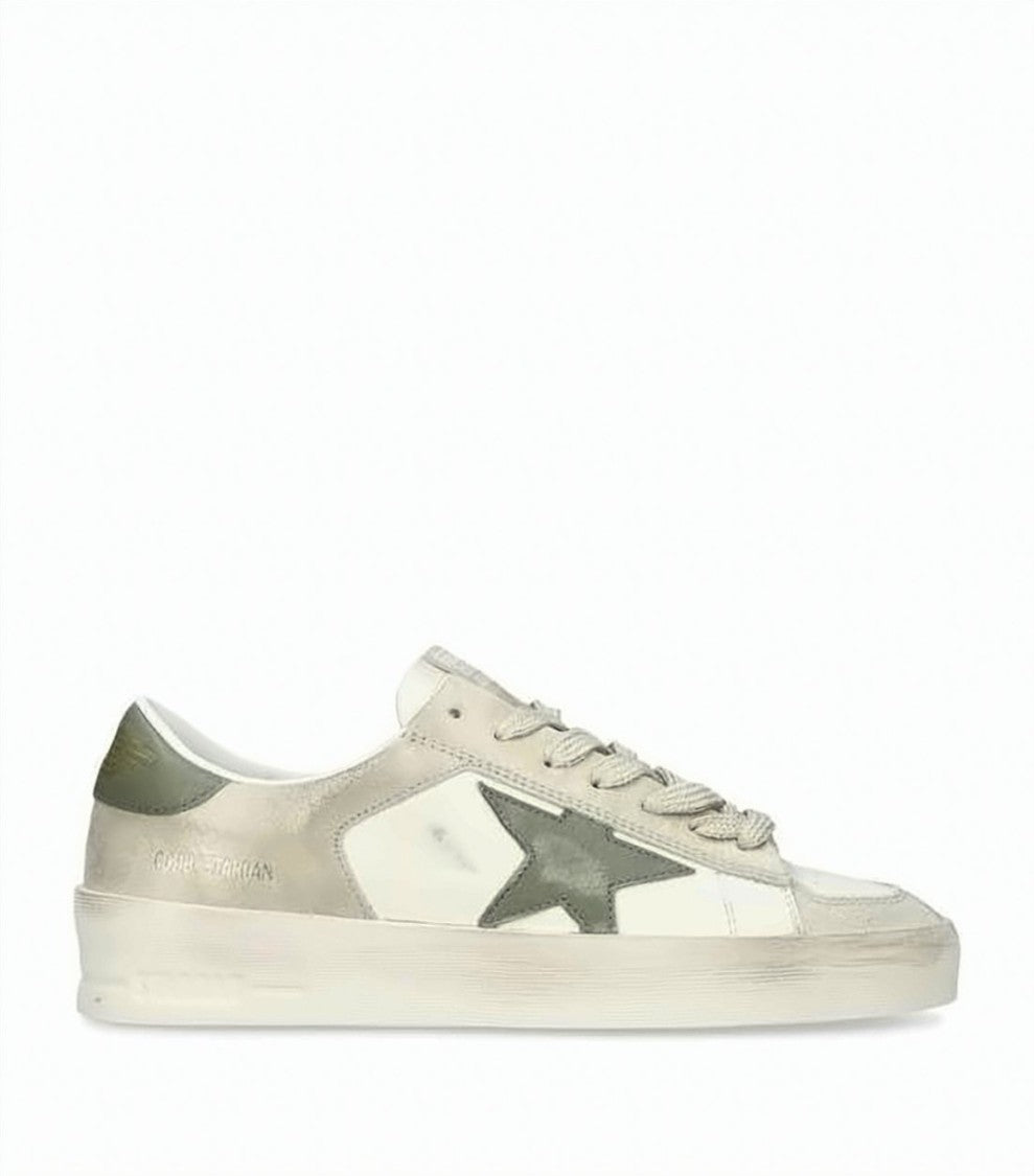 Golden Goose Low-Top Sneakers With Distressed Vintage Aesthetic