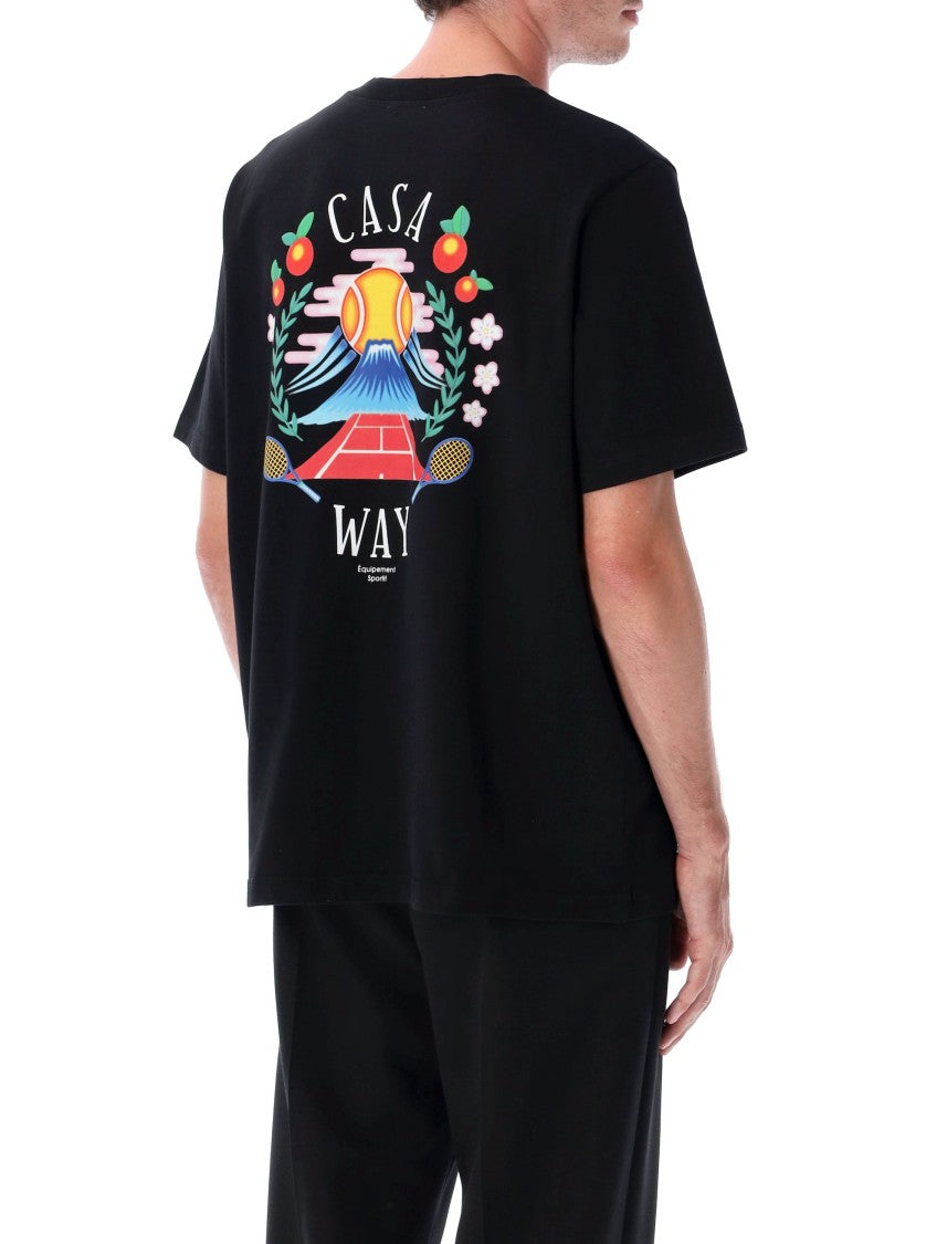 Casablanca Casa Way Mountain Printed T-Shirt