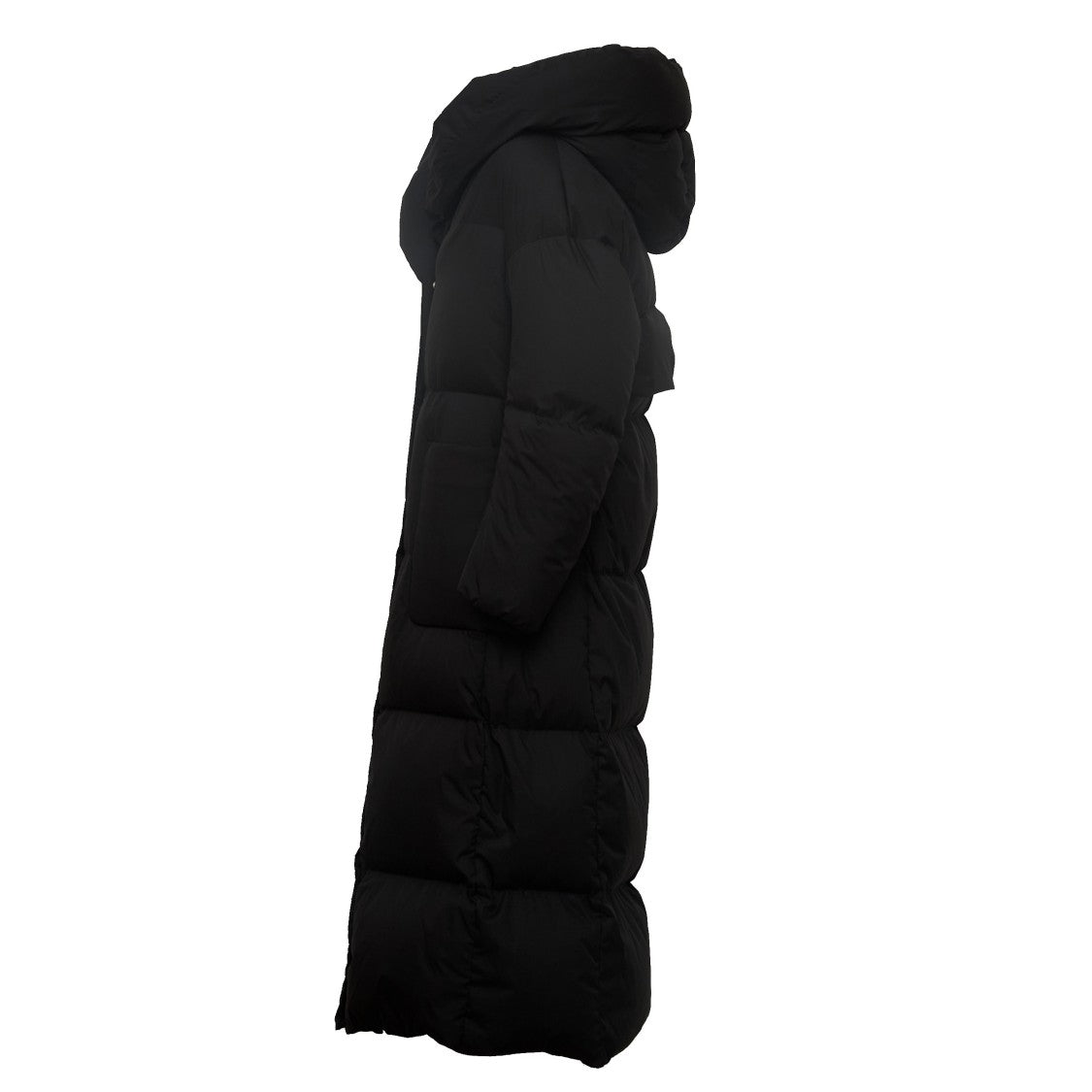 Add Amadeus Hooded Quilted Long Down Coat