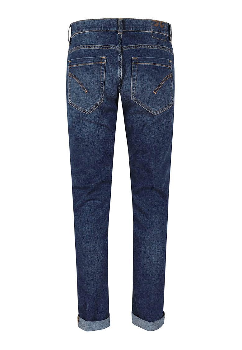 Dondup Skinny Fit Jeans With Medium Denim Wash And Turn-Ups